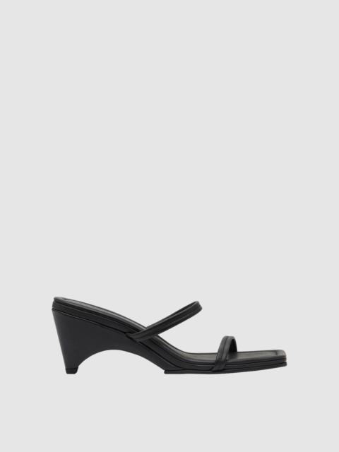 ST. AGNI Double Strap Arc Wedge - Black