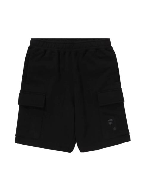 BAPE Ape Head Cargo Sweat Shorts 'Black'