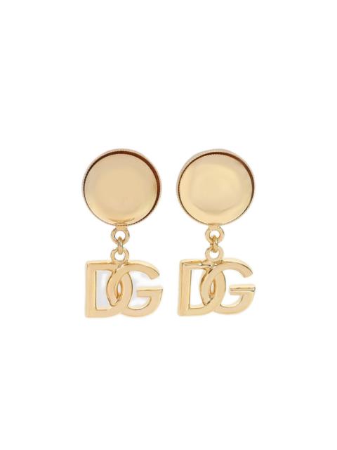Dolce & Gabbana logo drop earrings