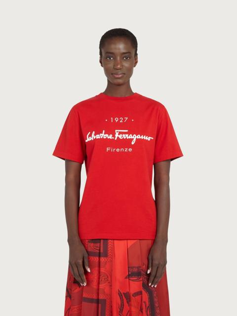 FERRAGAMO 1927 SIGNATURE T-SHIRT
