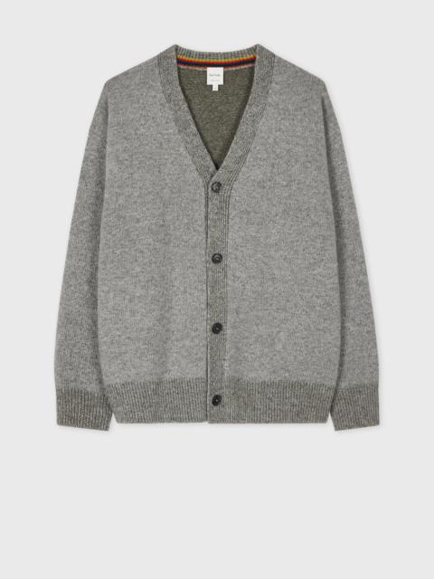 Paul Smith Grey Marl Lambswool Cardigan