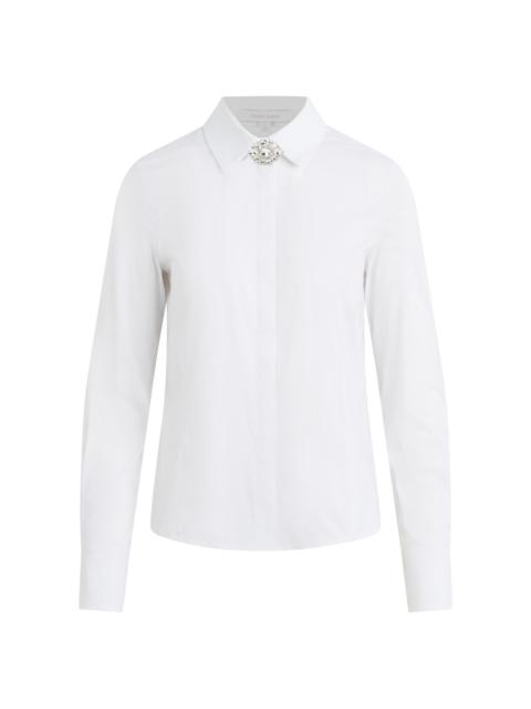 Favorite Daughter Women's The Darling Embellished Cotton-Blend Shirt - White