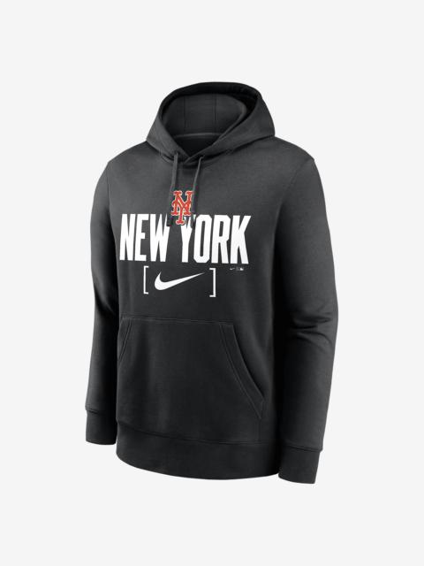 New York Mets Club Slack Nike Men's MLB Pullover Hoodie