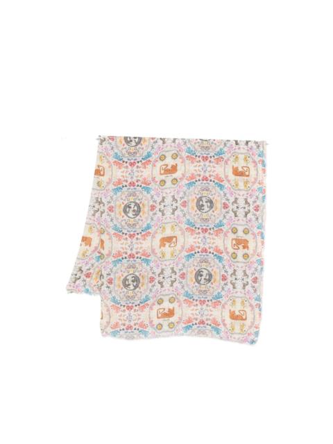 Faliero Sarti Poly printed scarf