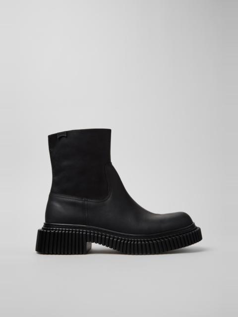 CAMPER Pix Berlin Black Nubuck Ankle Boots for Men.