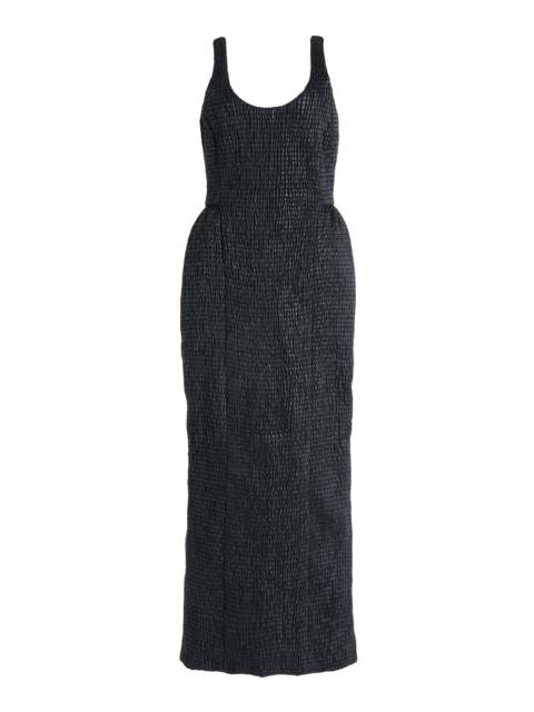 GABRIELA HEARST Girard Dress in Shirred Leather
