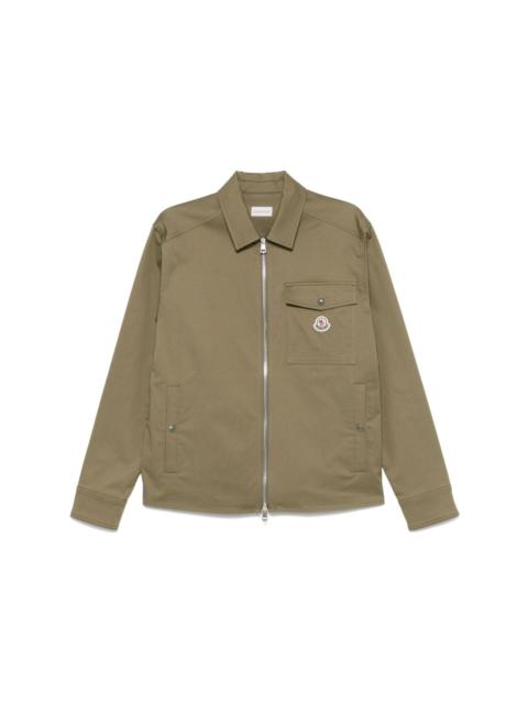 zip-up shirt jacket