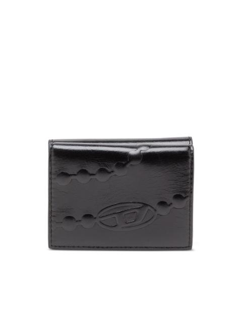 Diesel xs II embossed tri-fold coin purse