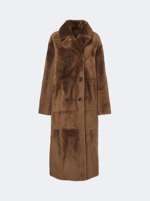 Yves Salomon Reversible shearling and leather coat