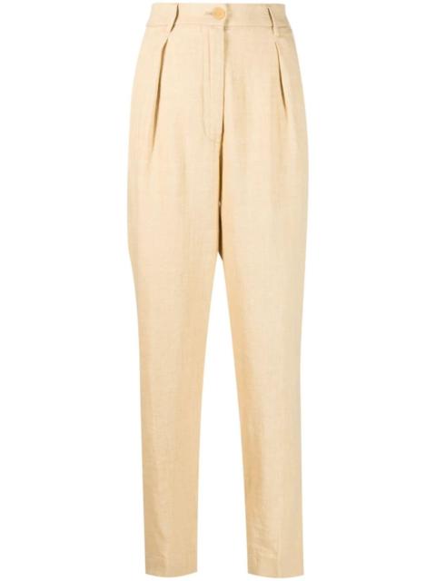forte_forte high-waisted linen trousers