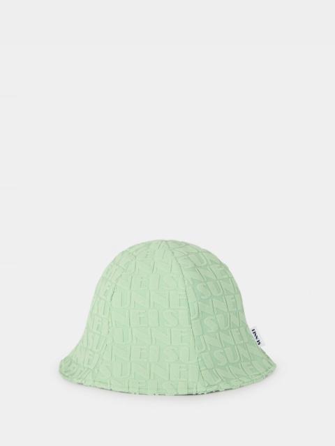 SUNNEI ALLOVER LOGO BUCKET HAT / sage green