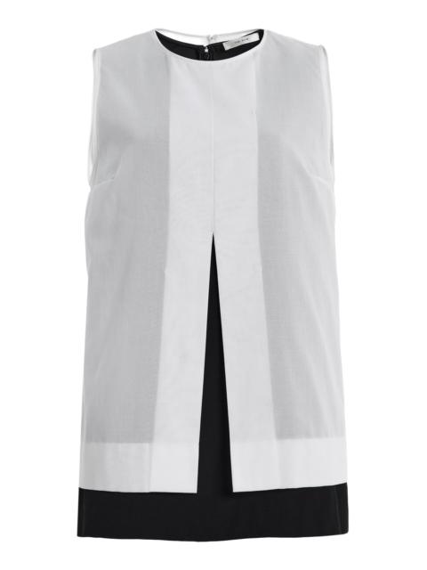The Row Enzel Layered Cotton Top white