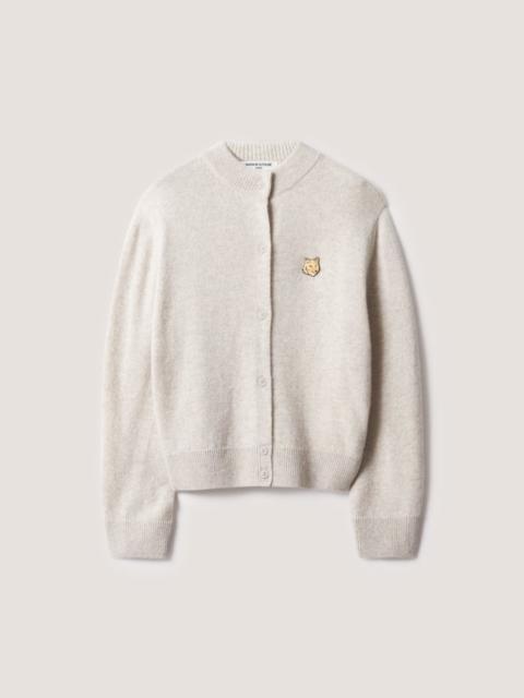 Maison Kitsuné FOX HEAD LAMBSWOOL HIGH NECK CARDIGAN