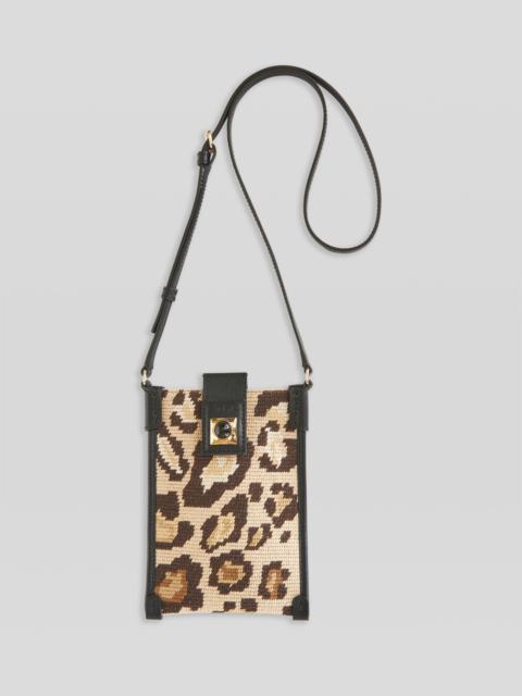 Etro CROWN ME ANIMALIER PHONE HOLDER