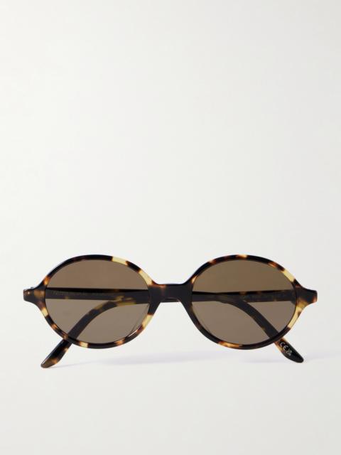 Oliver Peoples + Khaite 1989c Round-frame Tortoiseshell Acetate Sunglasses