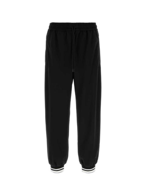 Black Polyester Joggers
