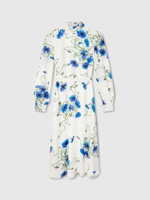 Stella McCartney Floral Print High Neck Dress