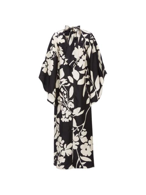 Magnifico floral-print silk maxi dress