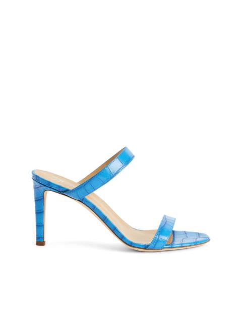 Giuseppe Zanotti Calista 85mm double-strap leather mules