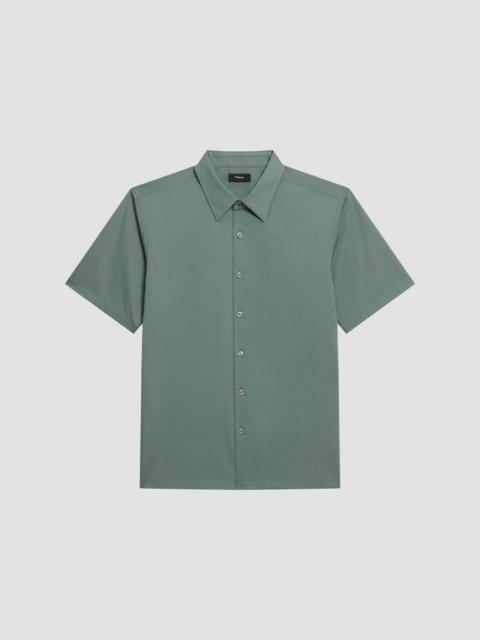 Theory Men's Irving Cotton Short-Sleeve Shirt - Light Pine Grove