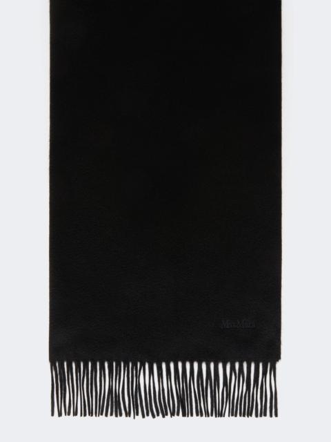 Max Mara Cashmere logo stole - BLACK