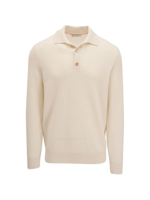 cashmere polo jumper