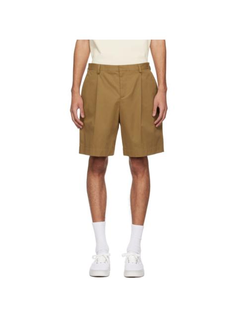 A.P.C. Tan Pleated Shorts