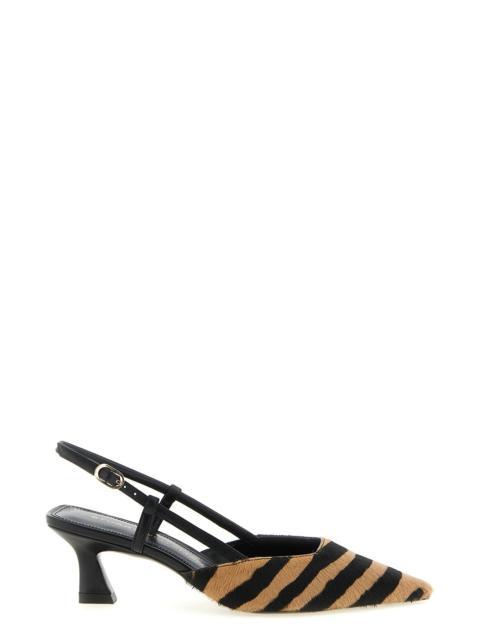 Stuart Weitzman Vinnie Pony Hair Slingbacks