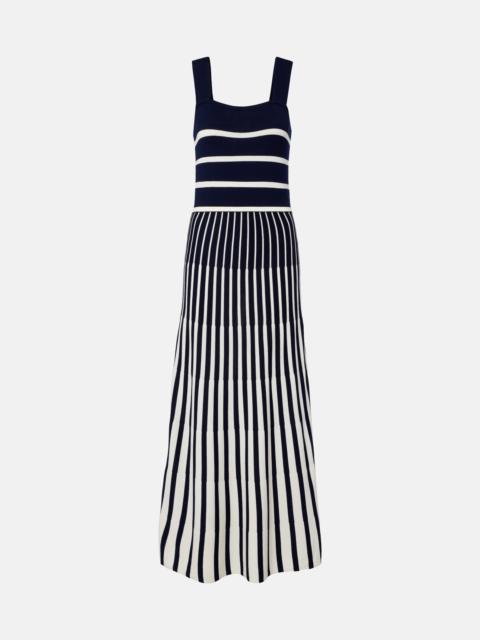 velvet Aveline striped knitted maxi dress