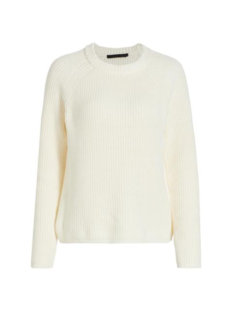 Jenni Kayne Women's Fisherman Cotton Sweater - Ivory