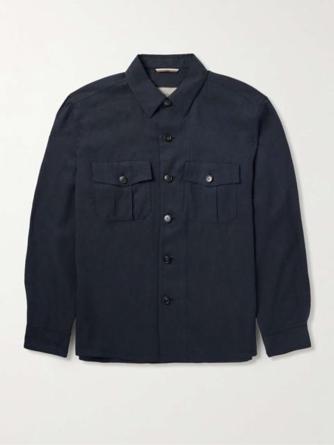 Canali Lyocell-Twill Overshirt