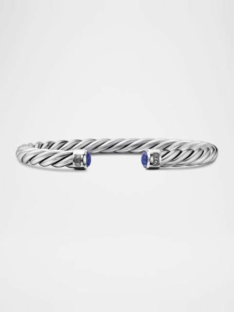 DAVID YURMAN 6mm Men's Cable Cuff Bracelet in Silver