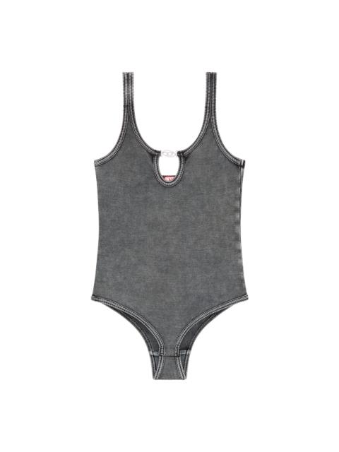 Diesel UFBY-D-OVAL-COTTON-RIB-BODYSUIT