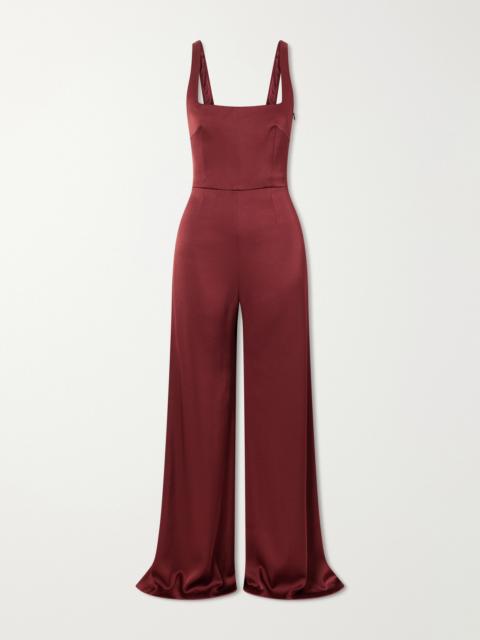 GALVAN Geneva Sunrise Satin Jumpsuit