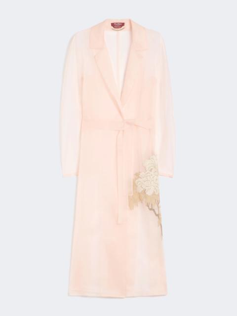 Max Mara VODKA Silk organza duster coat - POWDER