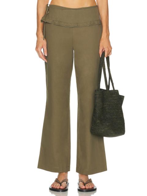 DEIJI STUDIOS Flounce Belt Pant