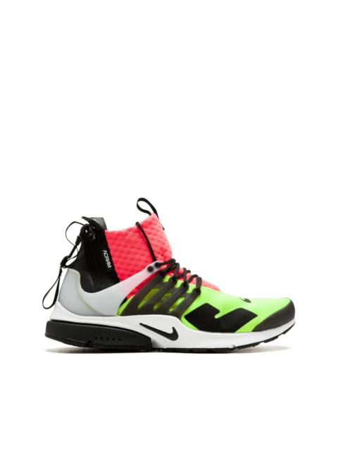 x Acronym Air Presto Mid "Hot Lava/Volt" sneakers