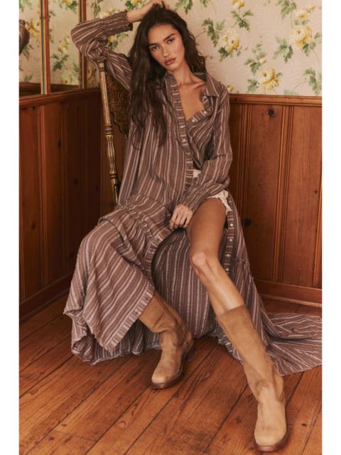 FREE PEOPLE Chasing Dawn Maxi Shirtdress