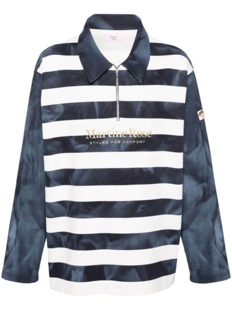 Martine Rose logo-embroidered polo sweatshirt