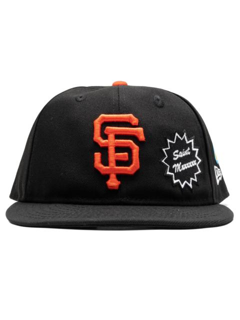 SAINT M×××××× SAINT MICHAEL X NEW ERA MX6 SF GIANTS CAP - BLACK