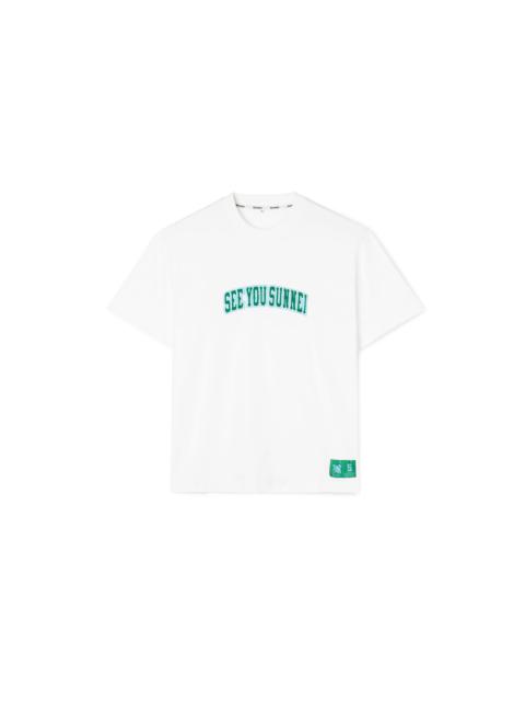 'SEE YOU SUNNEI' T-SHIRT / white