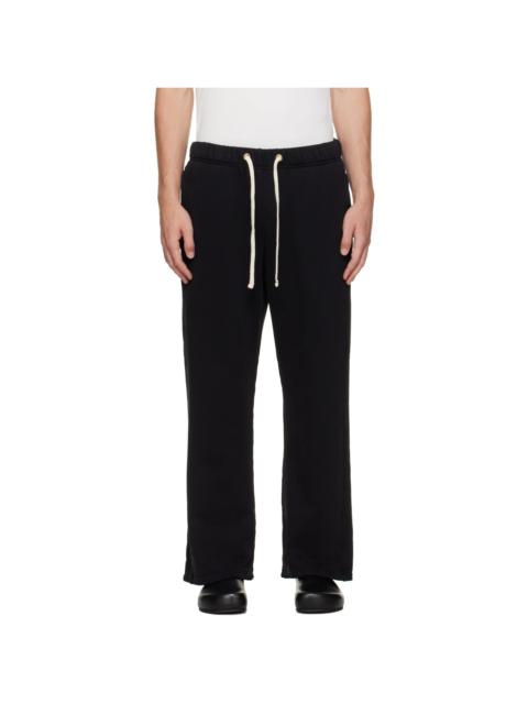 LES TIEN Black Heavyweight Classic Sweatpants