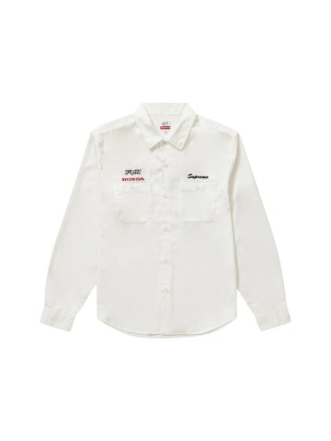 Supreme Supreme Honda Fox Racing Work Shirt OffWhite