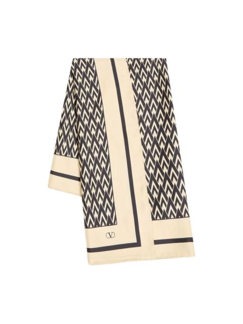 Valentino Toute La V print scarf