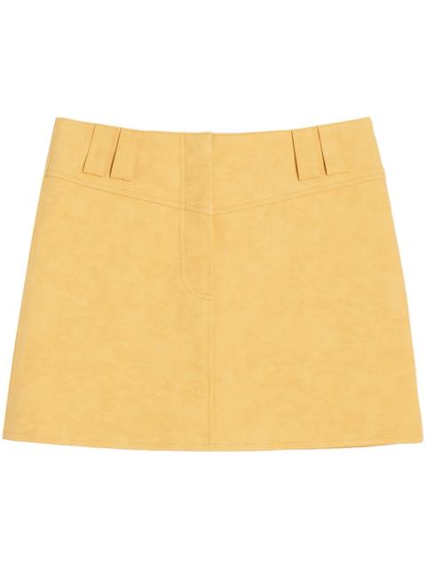 APPARIS faux-leather mini skirt
