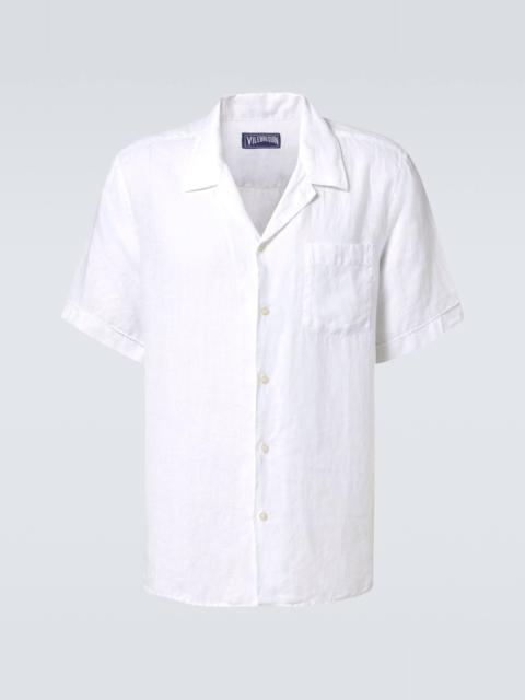 Vilebrequin Charli linen bowling shirt