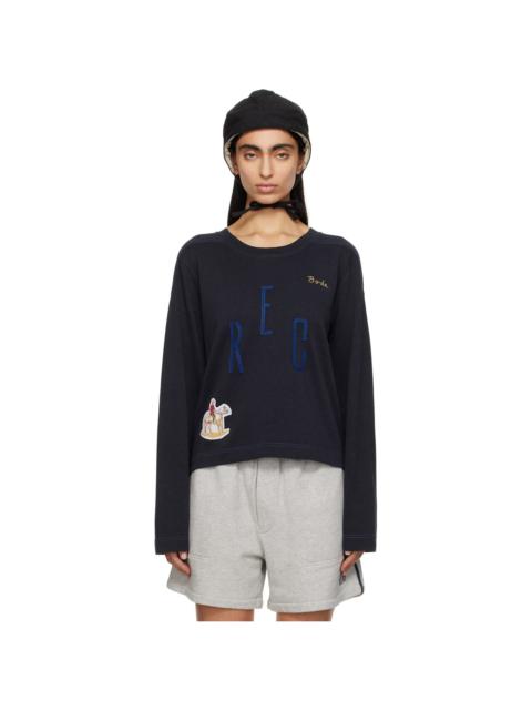 BODE Navy 'Rec' Pullover Sweatshirt