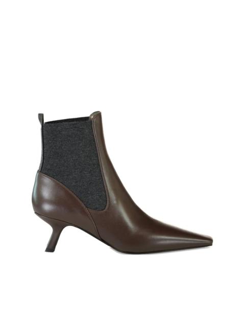 Brunello Cucinelli kitten-heel pointed-toe boots