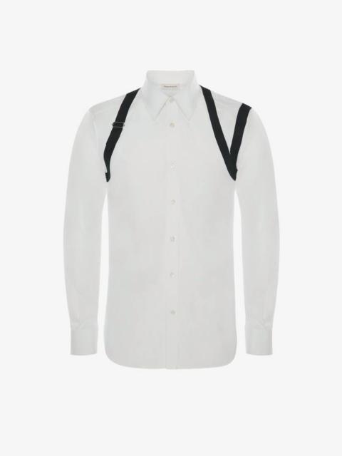 Alexander McQueen Cage Harness Shirt in White