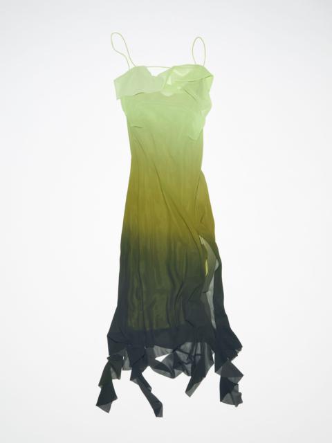 Ruffle strap dress - Green